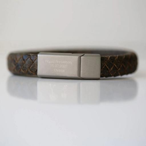 Personalised Antique Style Bracelet - Rustic